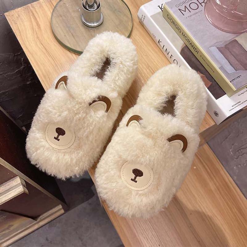 Letclo™ Winter Warm Indoor Plush Couple Slippers letclo Letclo