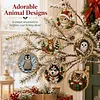 6pcs DIY Pearl Diamond Painting Christmas Tree Hanging Ornaments
