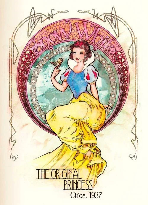 Disney Princess Jasmine Snow White Mermaid - Full Round 30*40CM