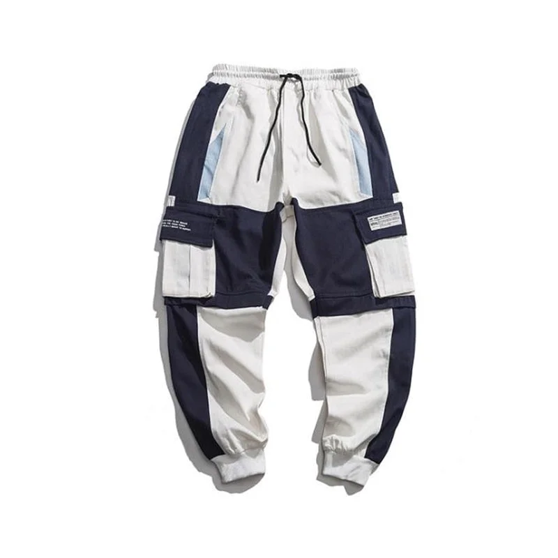 2020 Spring Mens Harem Pants Streetwear Jogger Ribbons Trousers Men Hip Hop Sweatpants Trousers Letter Printed Cargo Harem Pants