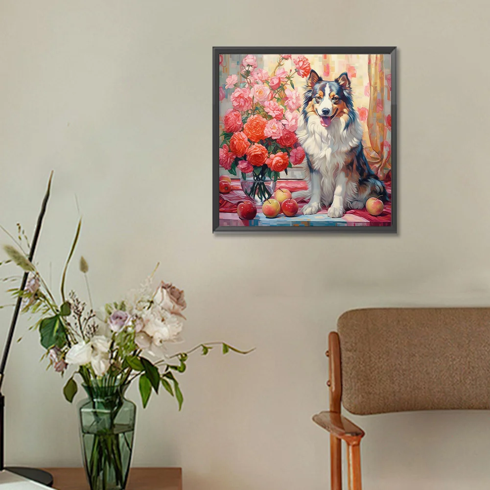 Full Round Diamond Painting 30*30cm - Shepherd Dog