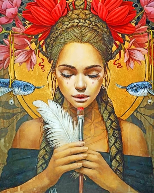 

Artistic Woman – Women Paint By Numbers - 40*50CM, 501 Original