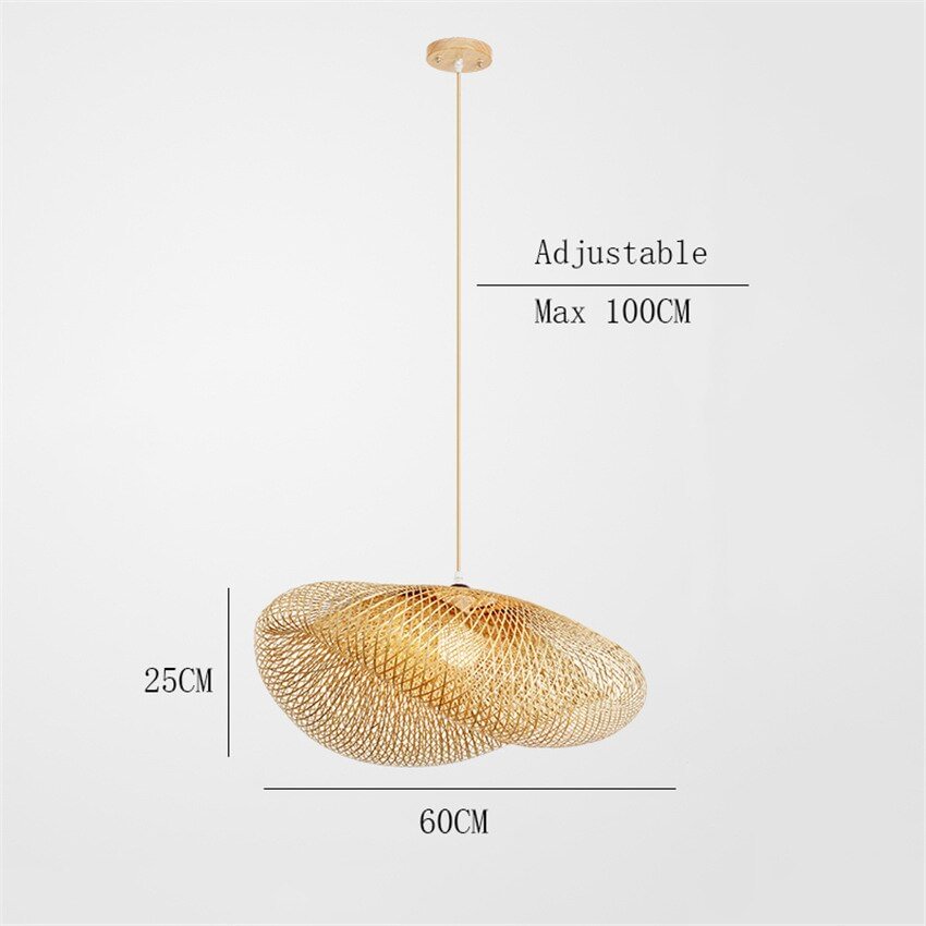Chinese Classical Bamboo Pendant Lights Modern Wood Kitchen Fixtures Pendant Lamp Suspension Home Decor Dining Room Hanging Lamp