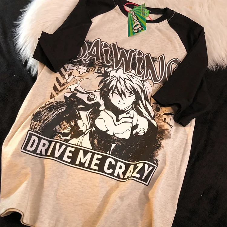 Pure Cotton Evangelion Asuka T-shirt weebmemes