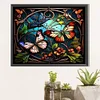 >SALE<5D DIY Full Round Drill Partial AB Diamond Painting Butterfly Decoration 55x45cm