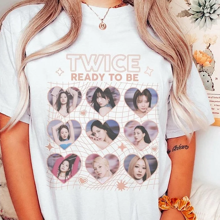 TWICE 5th World Tour READY TO BE US Jelly T-shirt