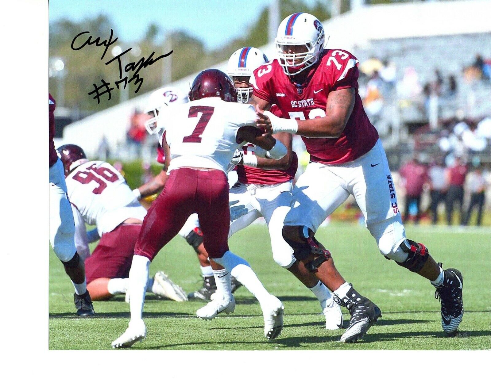 Alex Taylor South Carolina State signed autographed 8x10 football Photo Poster painting 2020 d