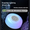 Wireless Charger with LED Desk Lamp, 3 Brightness Levels Dimmable LED Table Lamp with Touch Control, Wireless Charging Stationg Compatible with iPhone Series/AirPods/iWatch