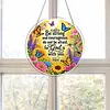 Diamond Painting Acrylic Single-Sided Drill Courage Bible Verse Sign Pendant for Home Decor