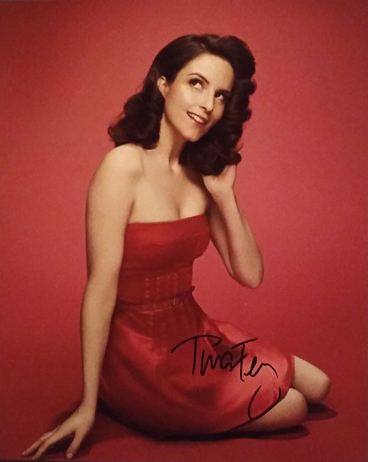 Tina Fey signed 8x10 COA BECKETT