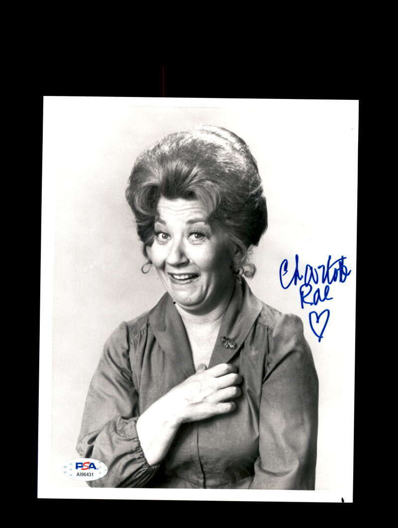 Charlotte Rae PSA DNA Coa Signed 8x10 Facts Of Life Photo Poster painting Autograph