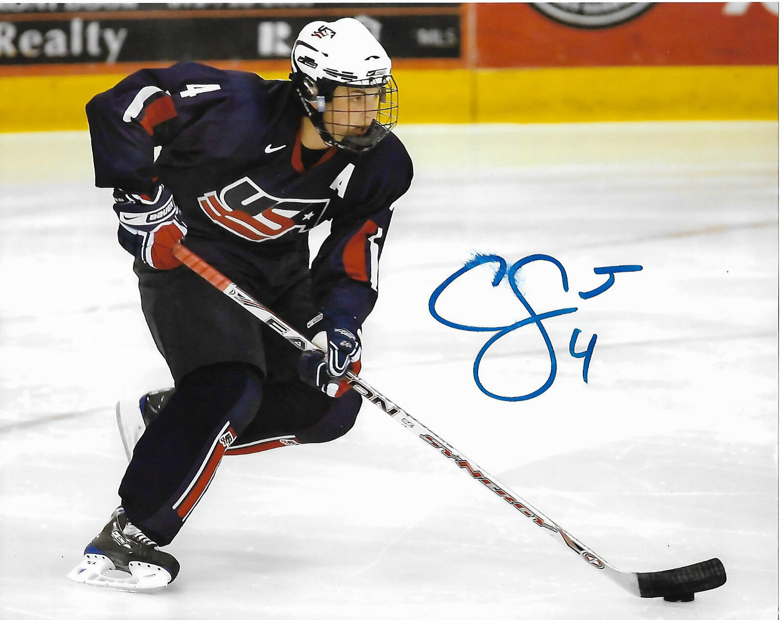 Team USA Cam Fowler Autographed Signed 8x10 NHL Photo Poster painting COA B