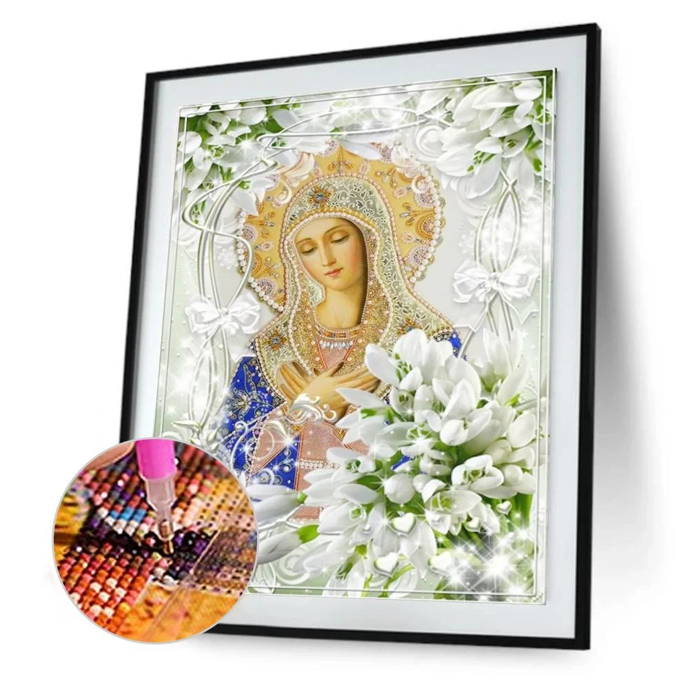 Diamond Painting - Full Round Drill - Jesus Woman(40*50cm)