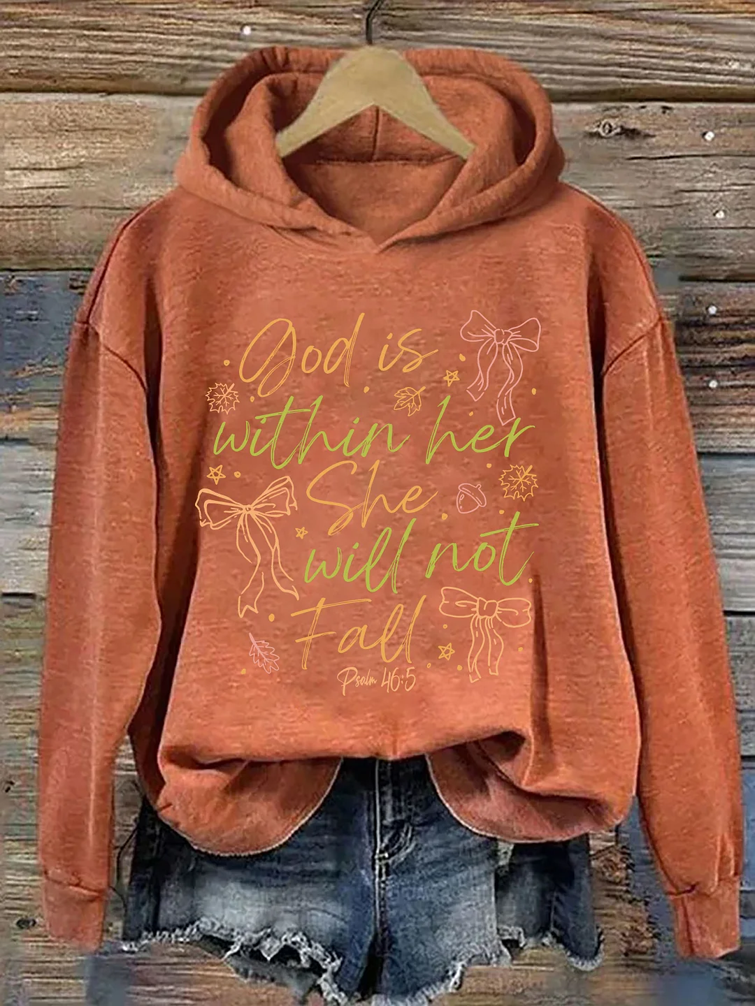 God Is Within Her She Will Not Fall Hoodie