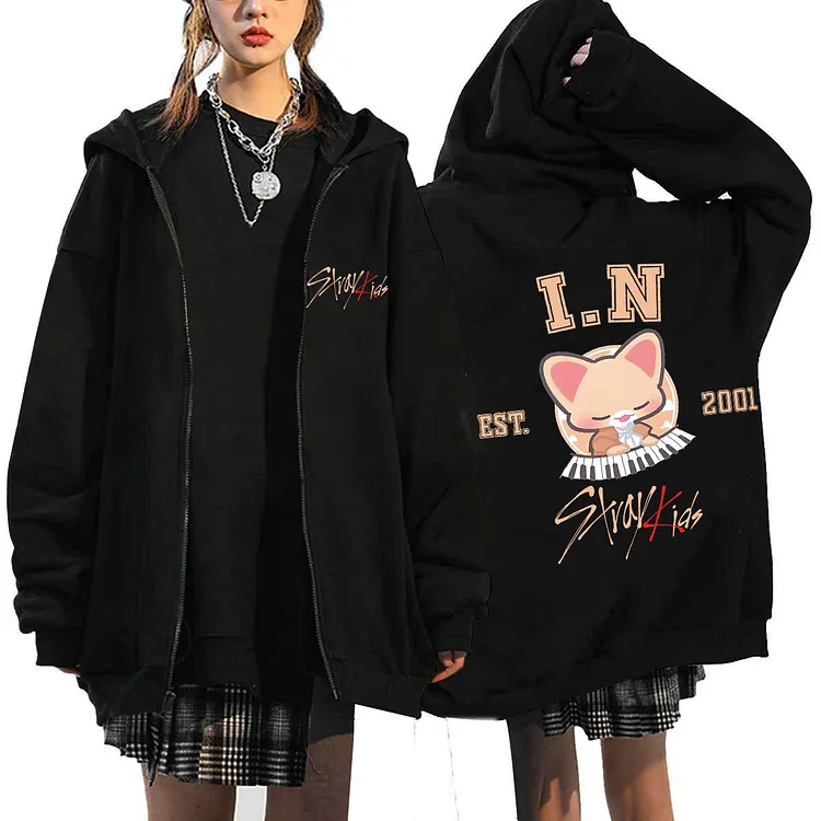 Stray Kids Skzoo Zip-Up Hoodie
