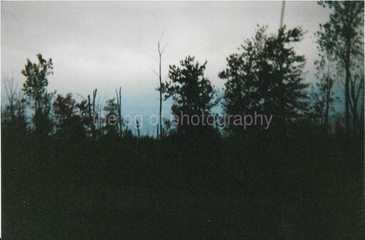 FOUND Photo Poster painting Color QUEBEC COUNTRYSIDE Original Snapshot CANADA 112 9 H