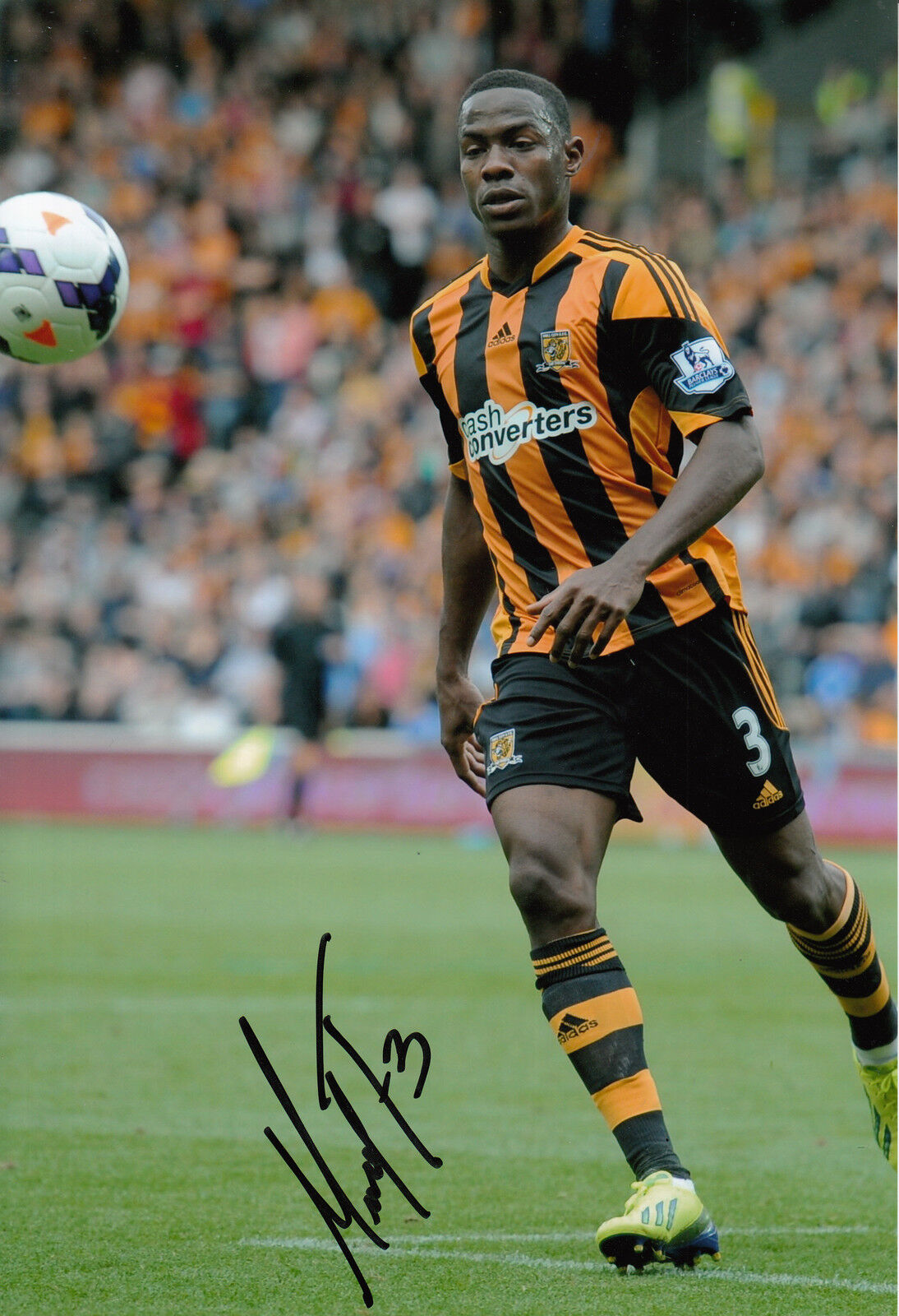 Hull City Hand Signed Maynor Figueroa 12x8 Photo Poster painting 1.