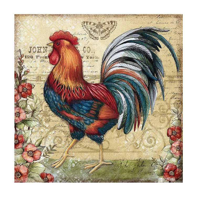 Round Diamond Painting | Full Drill 5D DIY Painting Animals
