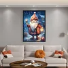 >SALE<Full Embroidery Cotton Thread 11CT Printed Christmas Gnome Cross Stitch 40x60cm