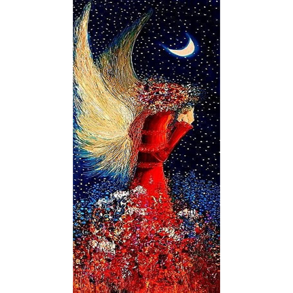 

Angel Of Abstract Style-Round Drill Diamond Painting-30*60CM, 501 Original