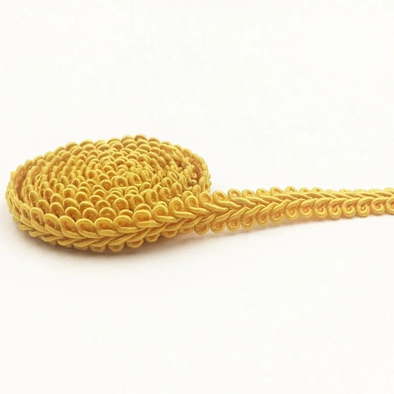 5Meters 8mm Trim Sewing Lace Gold Silver Centipede Braided Lace Ribbon Home Party Decoration DIY Clothes Curve Seing Lace