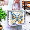 DIY Diamond Painting Butterfly Linen Waterproof Handbag Shopping Storage Bag Totes Kit