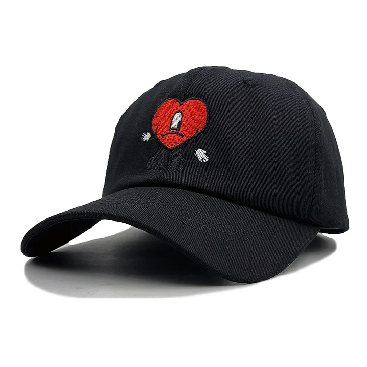 Bad Bunny Baseball Cap Embroidered Cotton Adjustable Dad Hat Summer Women Peaked Cap Trucker Hats Unisex Outdoor Baseball Hat