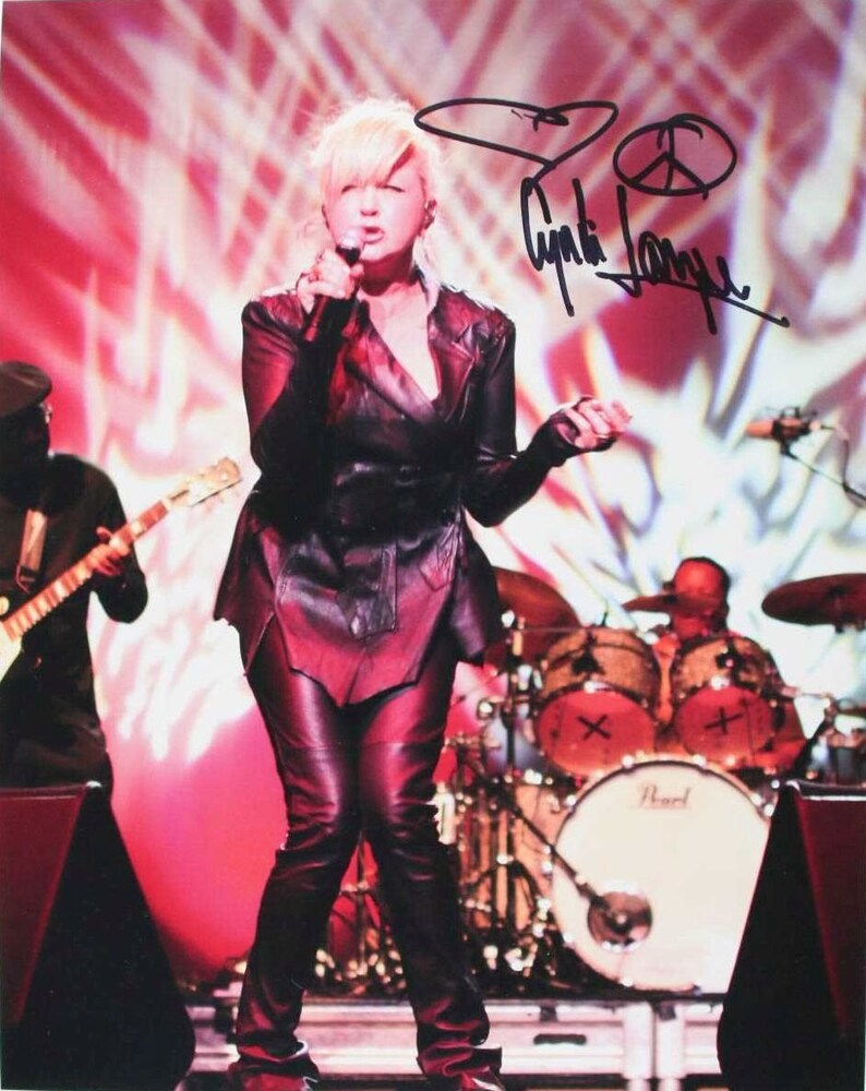 Cyndi Lauper Signed Autographed Glossy 11x14 Photo Poster painting - COA Matching Holograms