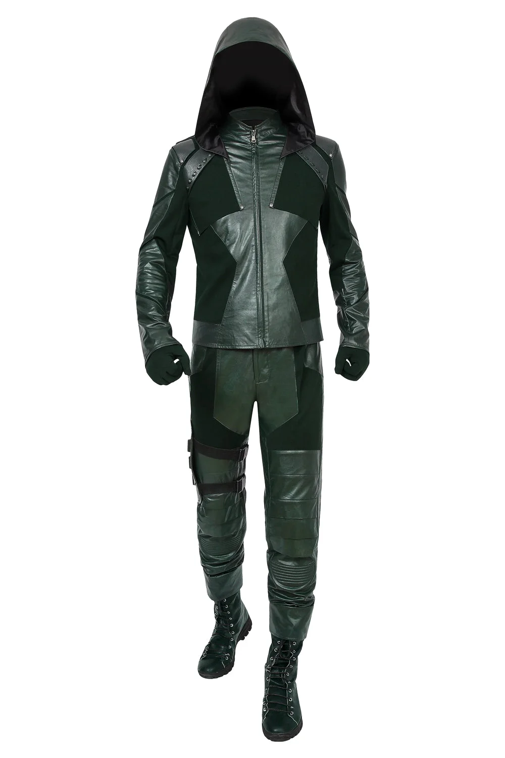 Green Arrow Costume Season 8 Oliver Queen Cosplay Suit