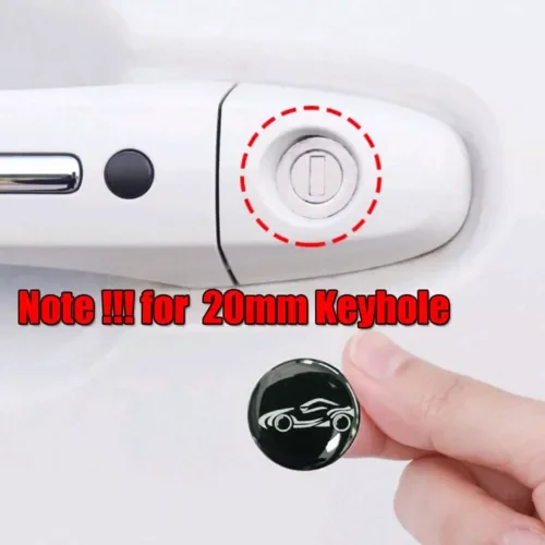 Dronehint 4x/Set Car Parts 20mm Door Lock Keyhole Protector Sticker Trims Car Accessories  (For: Acura) Parts