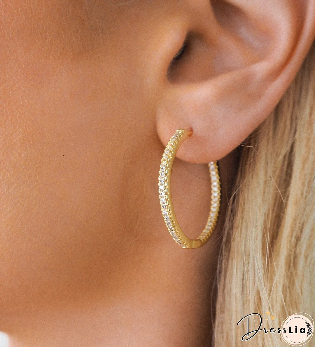 Willow Gold Hoops Large