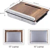 Wood Laptop Tray - Lap Tray with Cushion, Laptop Table for Sofa, Lap Desk for Laptop