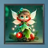 Diamond Painting -DIY Round Drill Xmas Elf Girl(40x40cm)