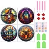 4pcs Diamond Painting -DIY Round Drill Halloween