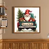 Truck Santa Claus Full 11CT DIY Stamped Cross Stitch Kits for Adult 40x40cm tapestrymarket