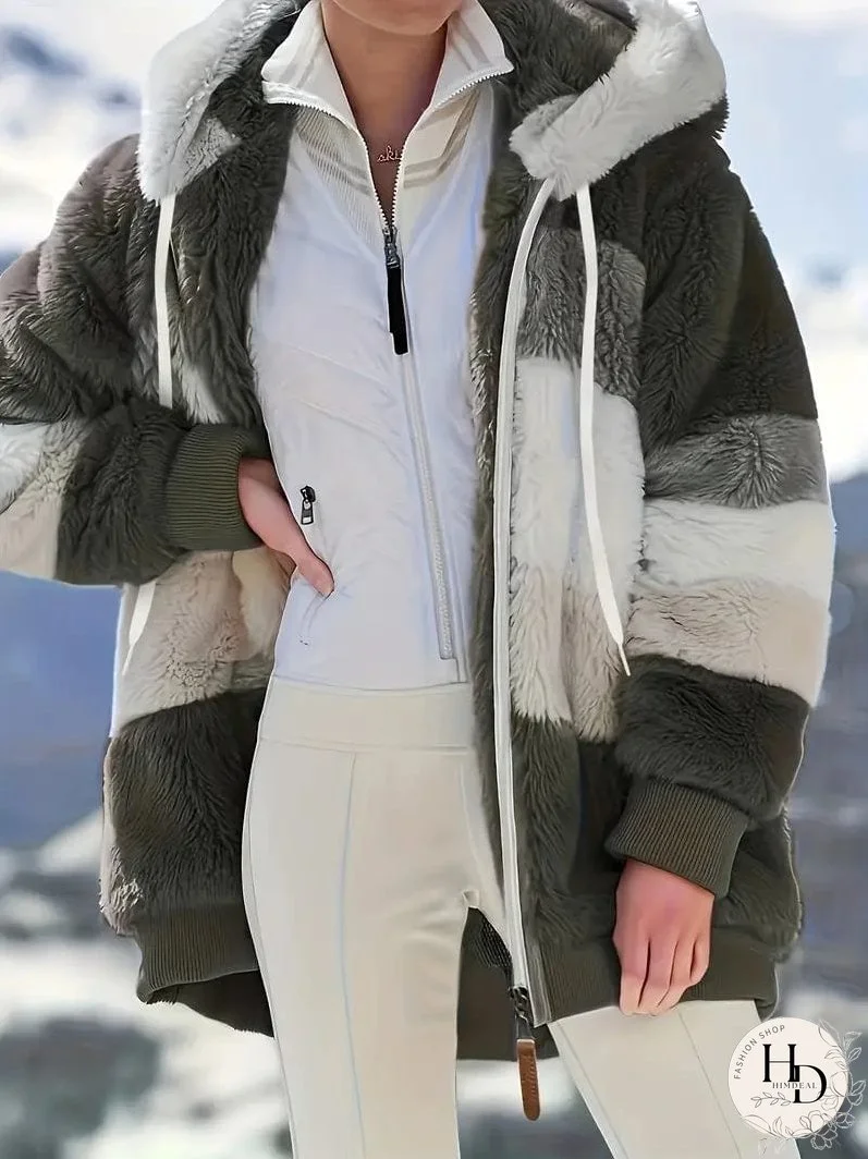 Trendy Tie-Dye Hooded Jacket