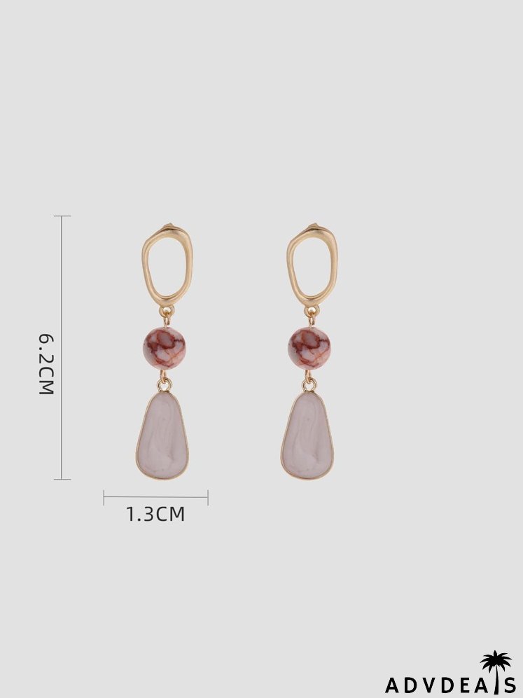 Bead Decor Drop Earrings