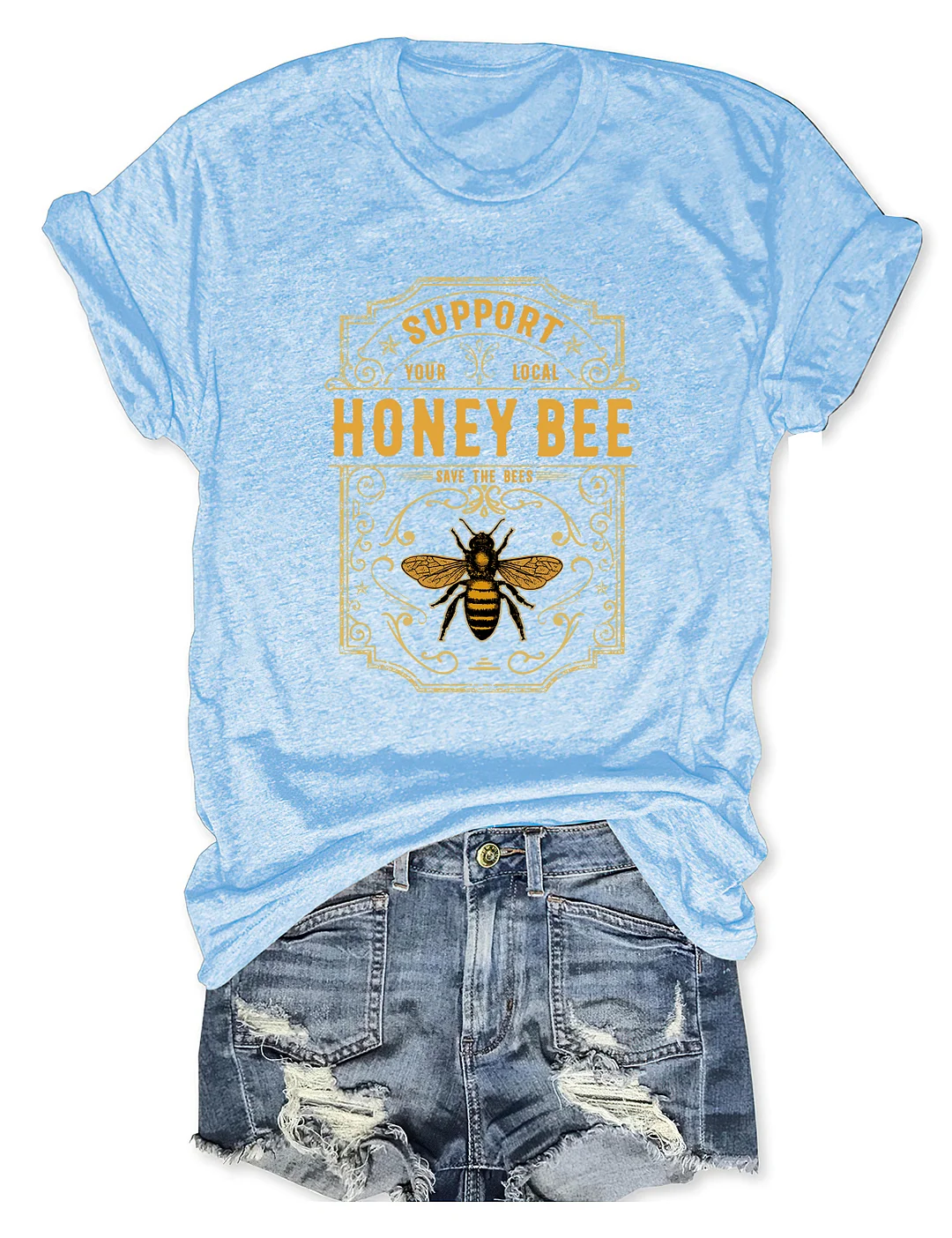 Support Your Local Honey Bee Save The Bees T-shirt