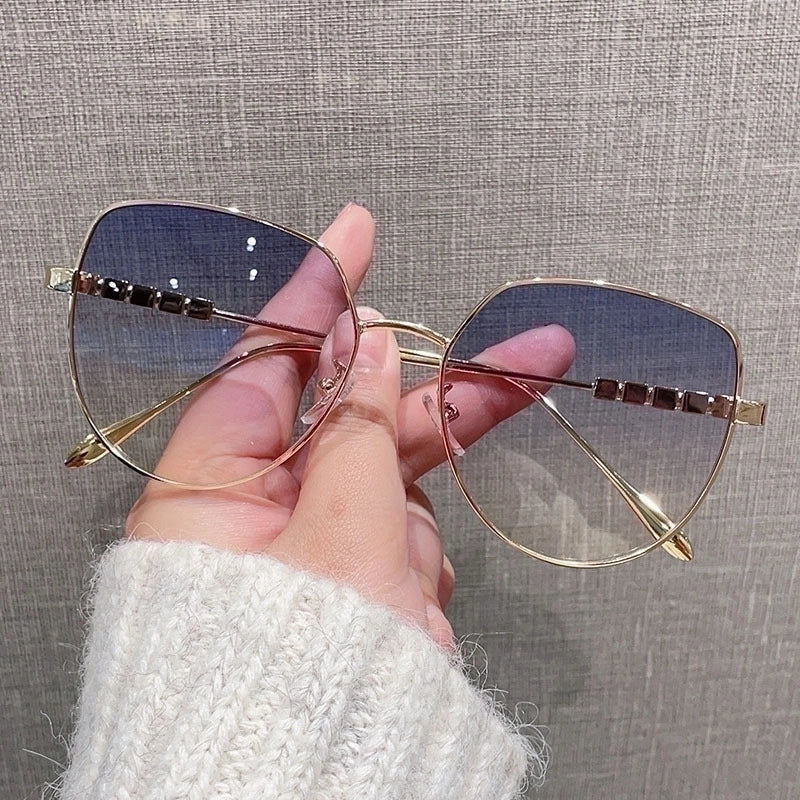 Streetwear Gradient Color Ac Cat Eye Full Frame Women’s Sunglasses