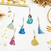 6 Stück Disney Prinzessin doppelseitig - 5D DIY Craft Schlüsselanhänger