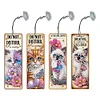 (US Local)4Pcs Diamond Painting Bookmarks Diamond Art Bookmarks for Book Lovers (Cat)