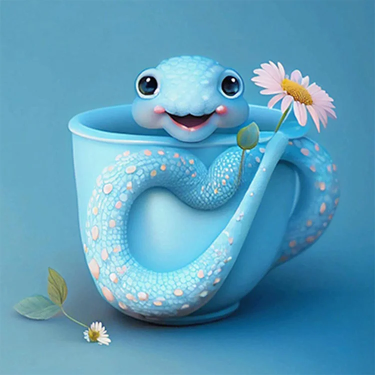 Snake In A Teacup - Painting By Numbers - 40*40CM gbfke