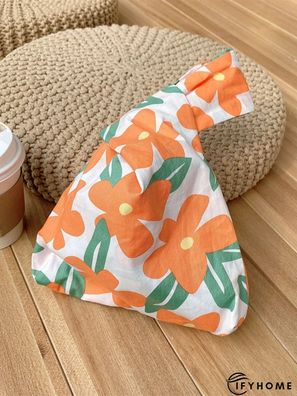 Spring Summer Artistic Colorful Floral Graphics Cotton Clutch | IFYHOME