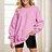 Giftitrends European And American Women'S Oversized Loose Fitting Sweatshirt Long Sleeve Round Neck Pullover Top 2025 New Fashion Sweatshirt