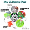 8pcs Cartoon DIY Diamond Painting Holz Untersetzer Kits mit Halter (Ente)