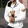 Teddy Bear Warm Men's Lamb Wool Hoodie by Inlyline