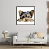 Yorkshire Terrier-11CT Stamped Cross Stitch 40*40cm/15.75*15.75in tapestrymarket