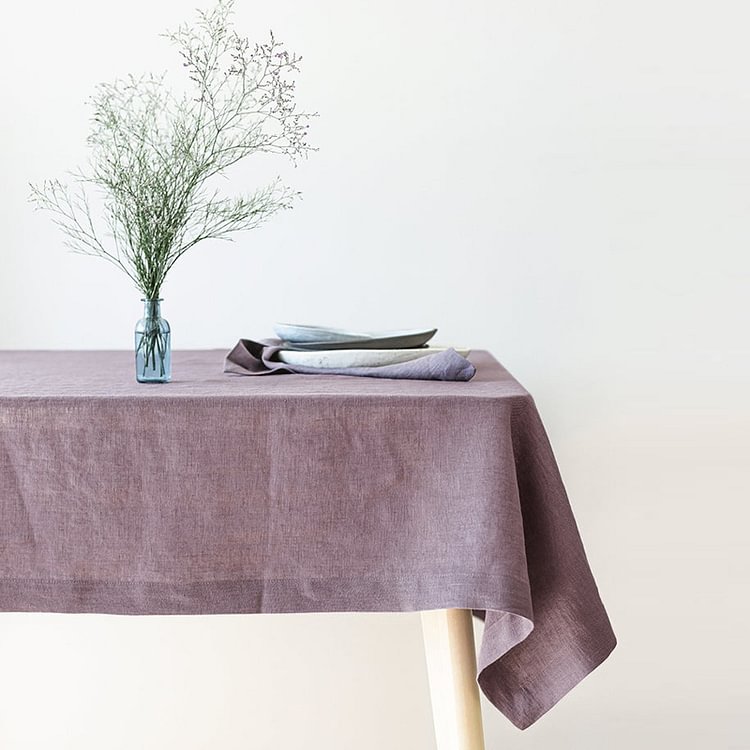 Simple Washable Linen Tablecloth-ChouChouHome