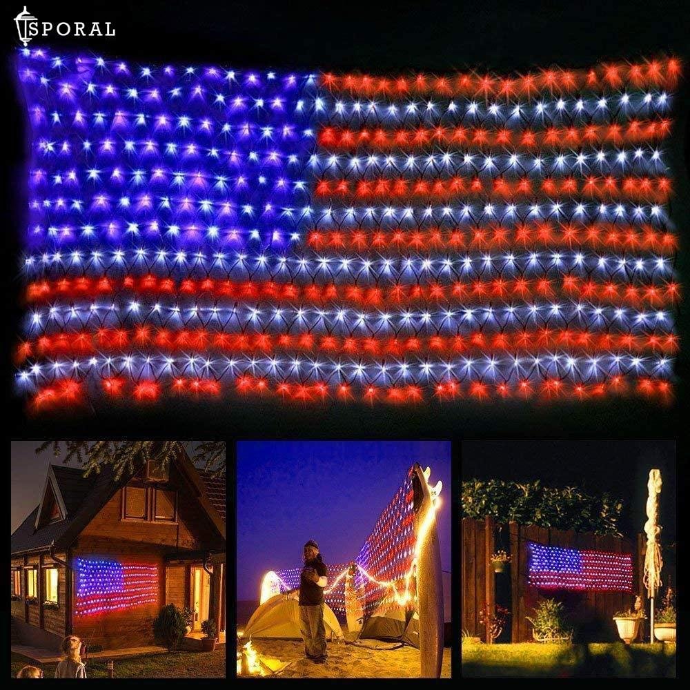 American Flag Net Light