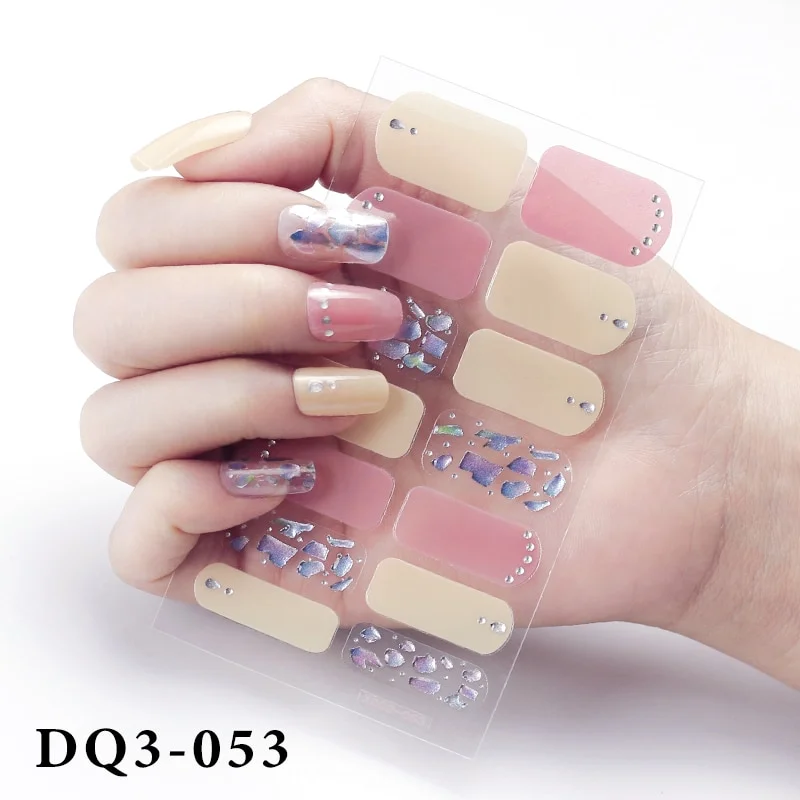 Churchf Nail Stickers Fashion Design Nail Polish Stickers Full Cover Nail Decorations for Manicure Self Adhesive Decals for Nails-Nail Inspo